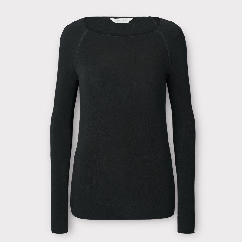 gai & lisva amalie wool top black