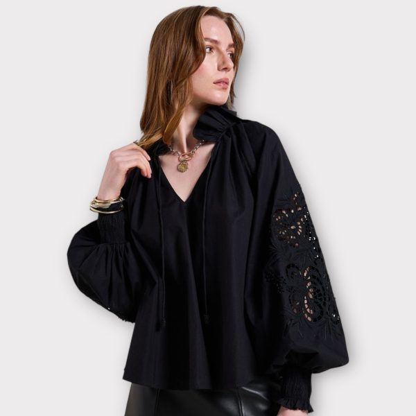 scarlett poppies antonia top black