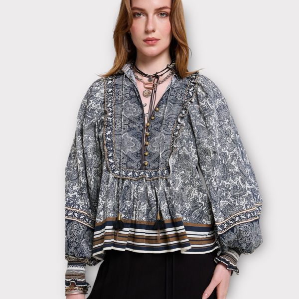 scarlett top desire top black/olive