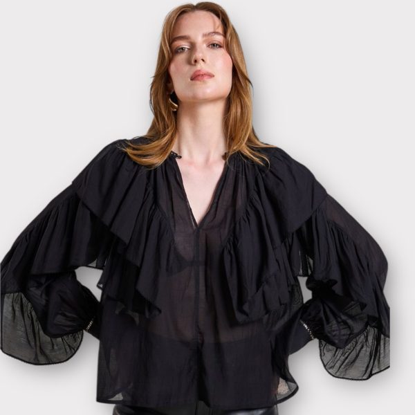 scarlett poppies selona top black