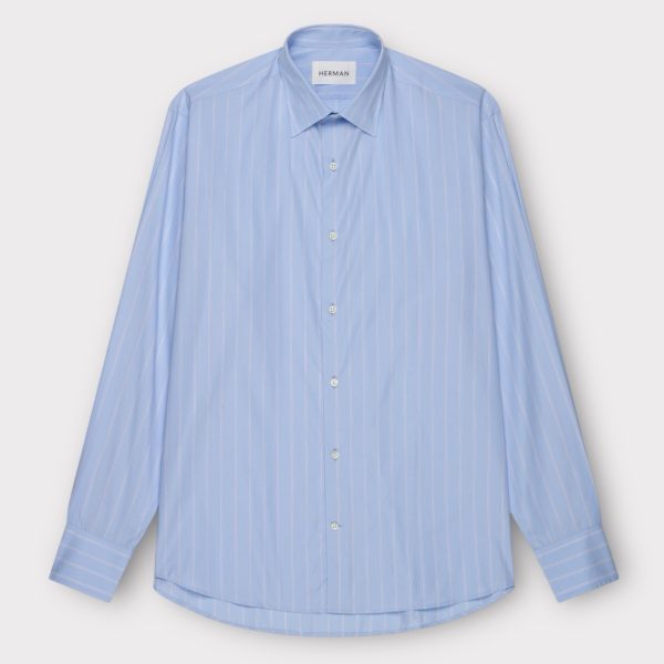 hermann chambrey striped shirt