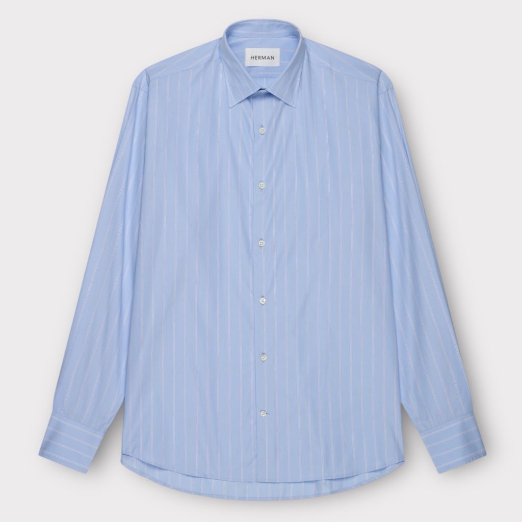 hermann chambrey striped shirt