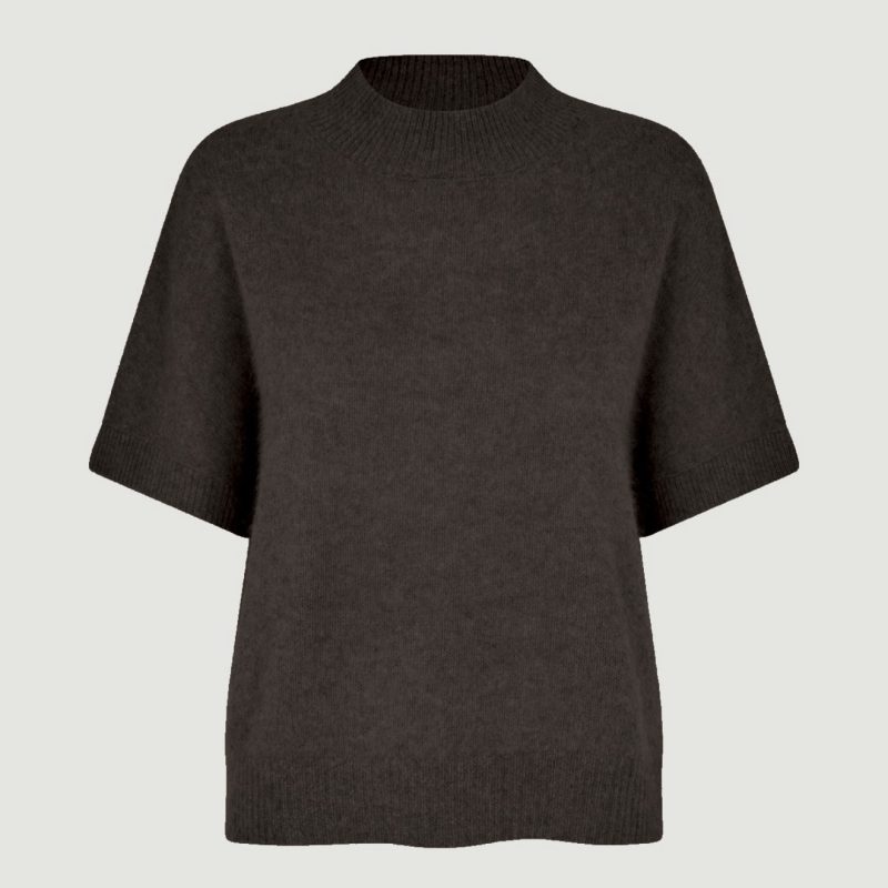 Six Ames Doanne Sweater Espresso Brown