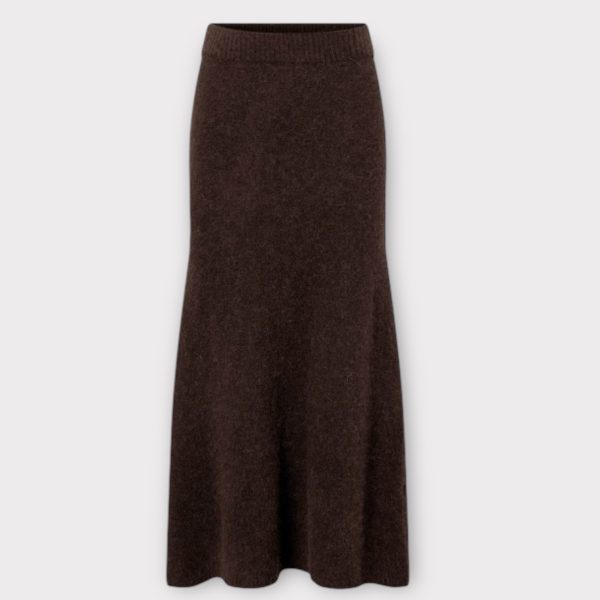 twist & tango Isra knittted skirt mocha brown