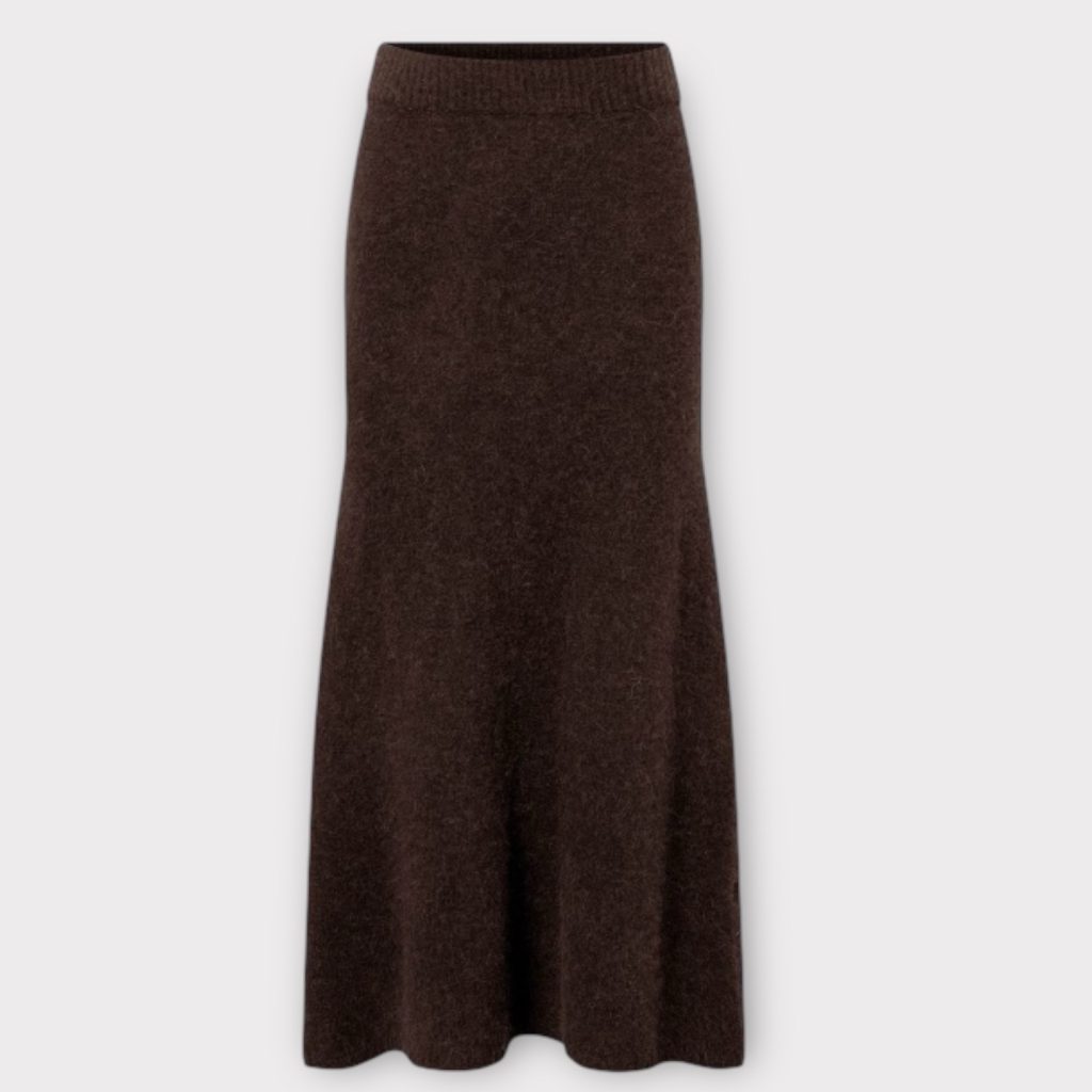 twist & tango Isra knittted skirt mocha brown