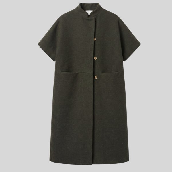 Long Mok Wool Army Green