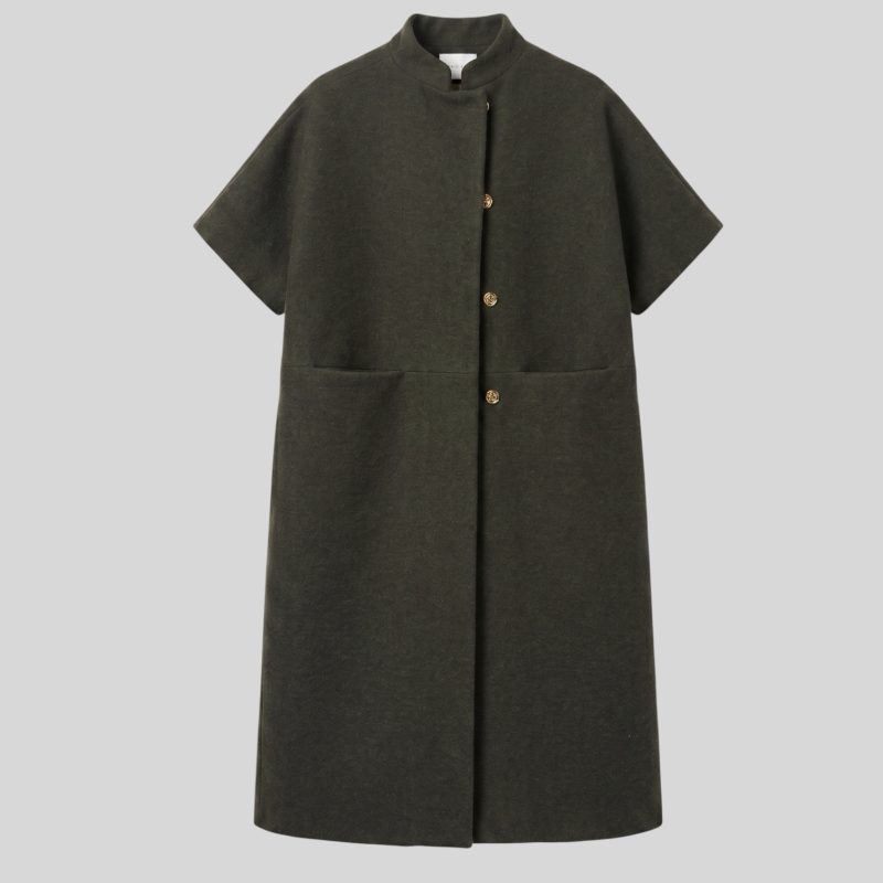 Long Mok Wool Army Green