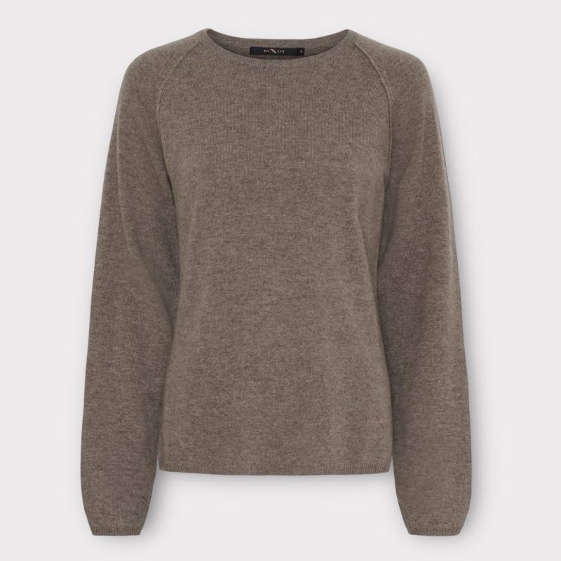 btf cashmere pullover ash brown