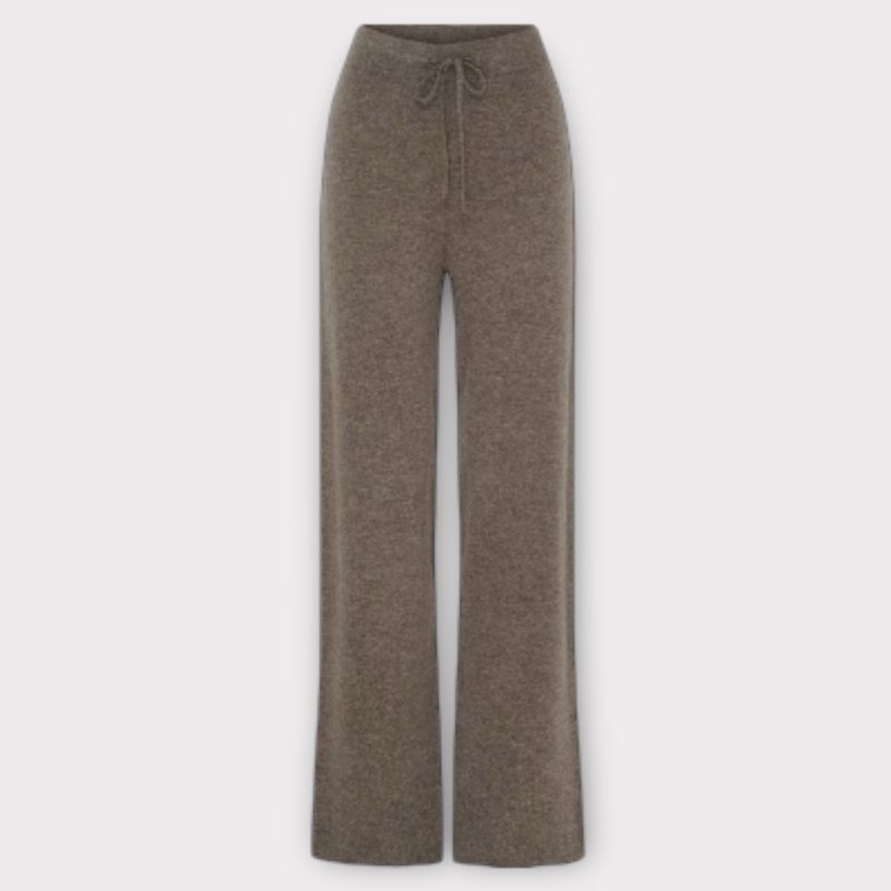 btf cashmere pants ash brown