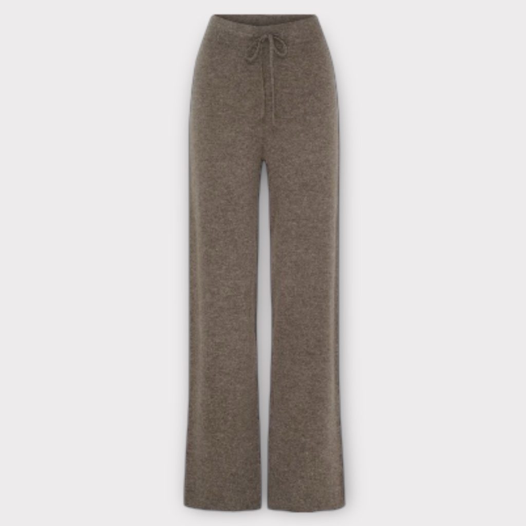 btf cashmere pants ash brown