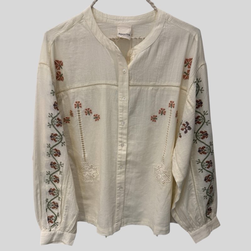 Indi & Cold Camisa Crudo Embroidery