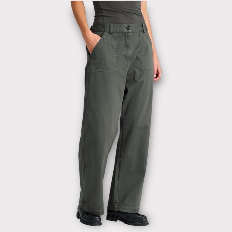 gai + lisva tinne cotton twill pant beluga