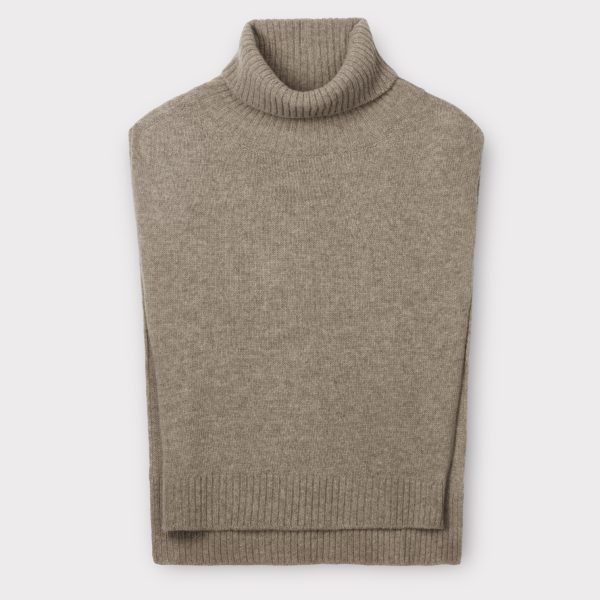 gai & lisva michella neck piece stone grey