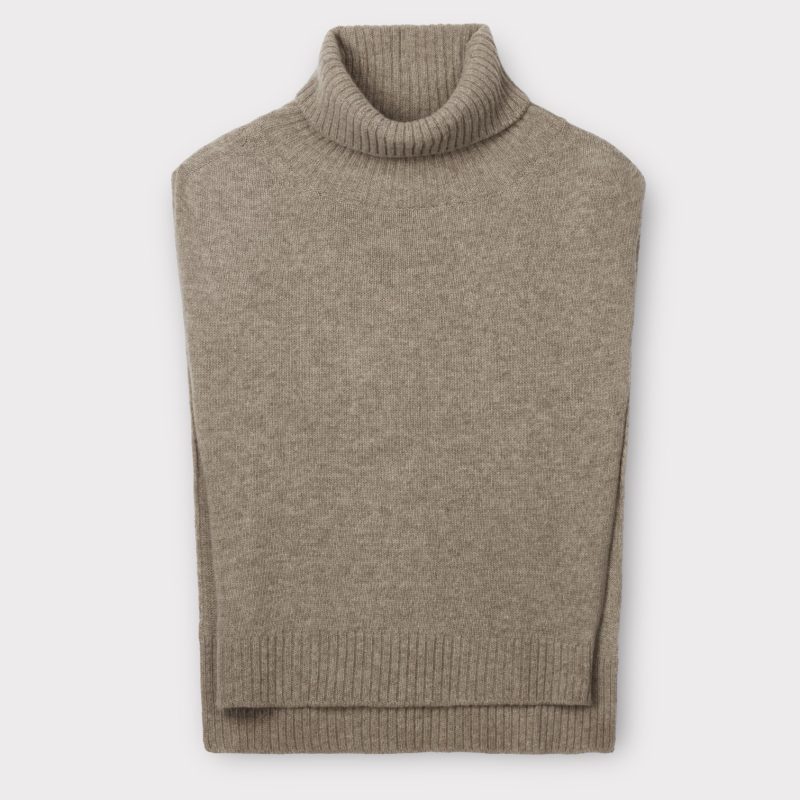 gai & lisva michella neck piece stone grey