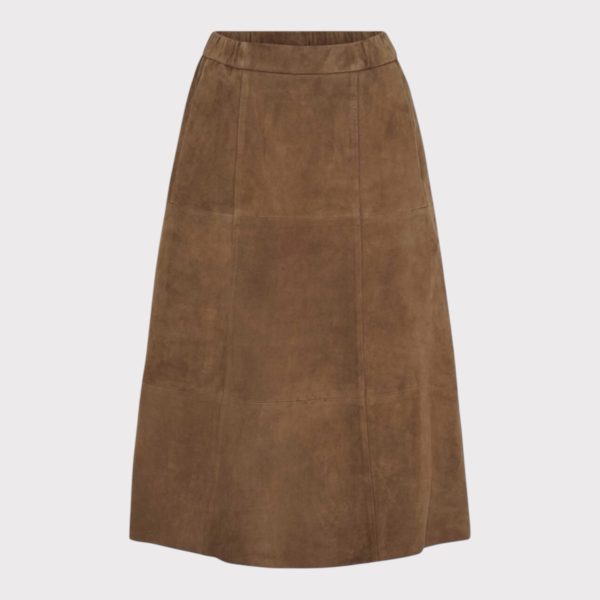 NOTYZ Casablanca Suede Skirt Hazelnut