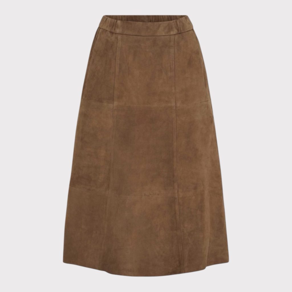 NOTYZ Casablanca Suede Skirt Hazelnut