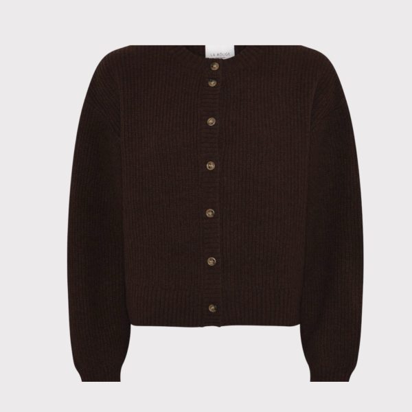 La Rouge Sisse Cardigan Dark Brown