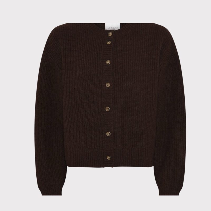 La Rouge Sisse Cardigan Dark Brown