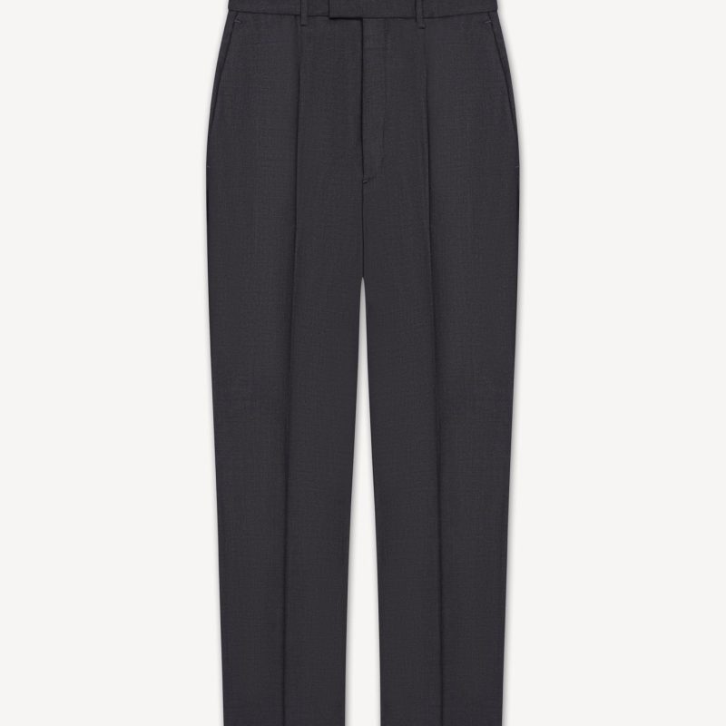 HERMAN Straight Leg Trousers Charcoal