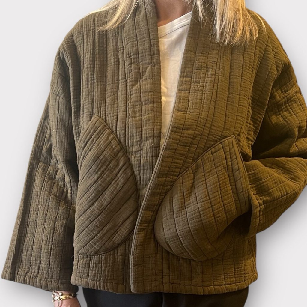 vatteret jakke agave green