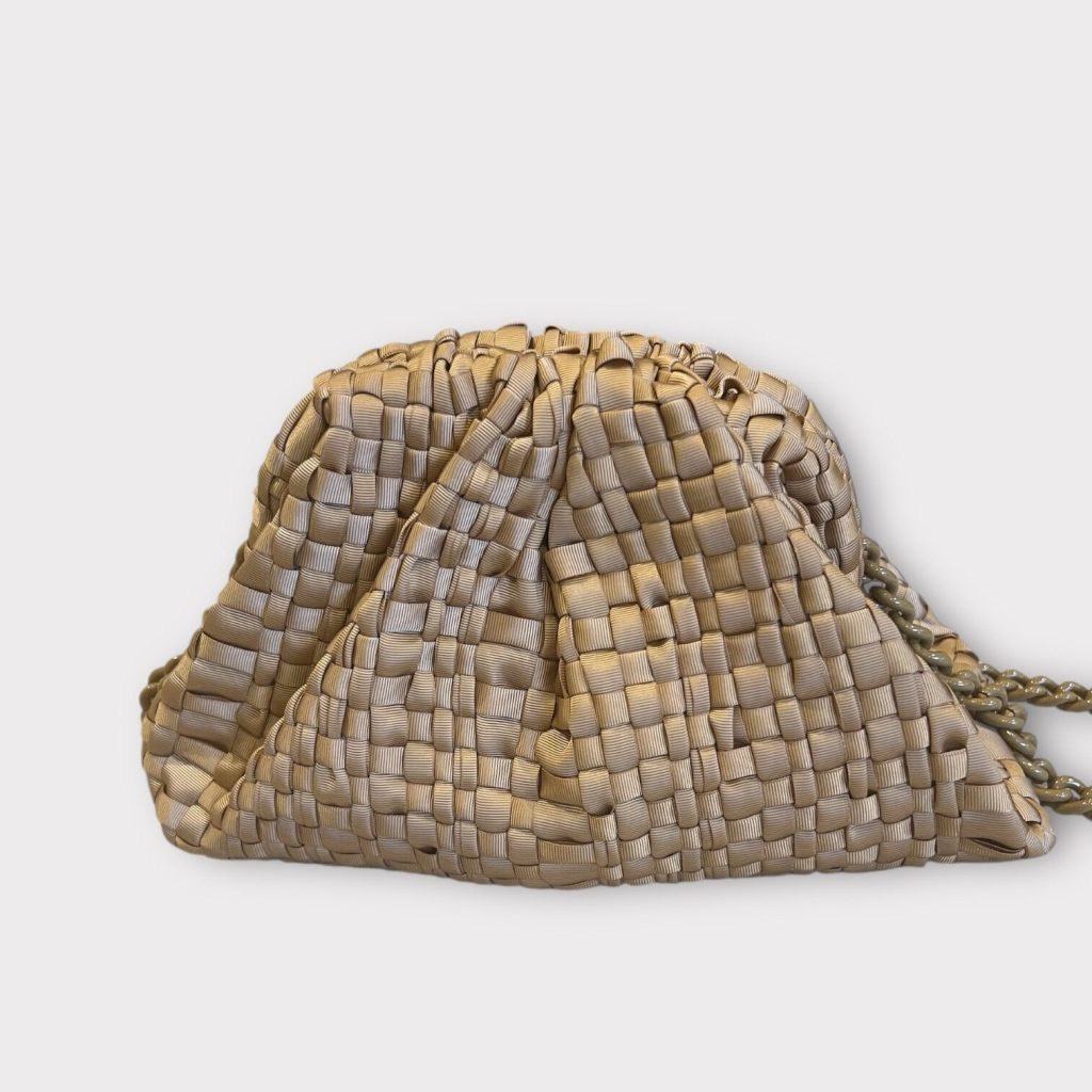 Maria La Rosa Mini Game Clutch Nude