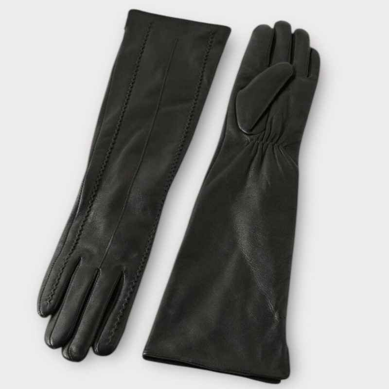 plisse libbie long gloves black