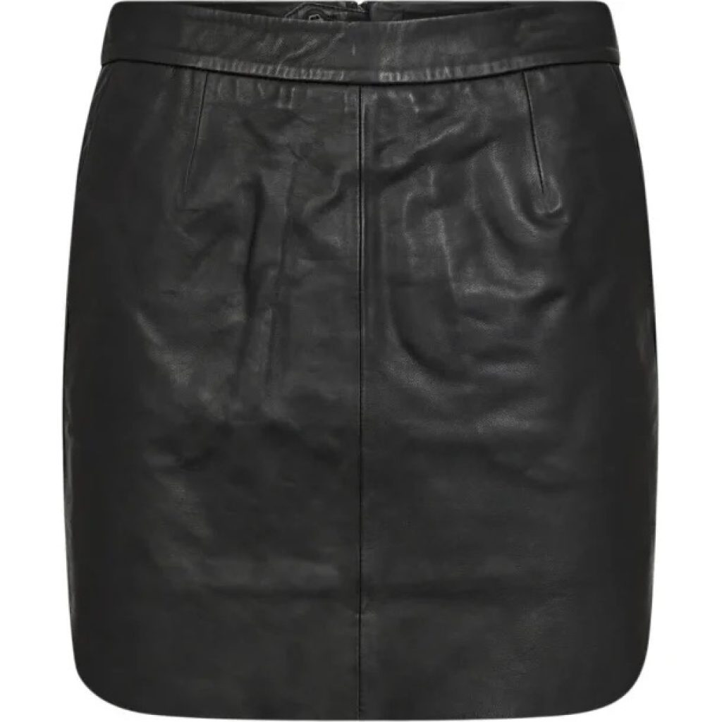 IVY Copenhagen Kylie Leather Mini Skirt Black