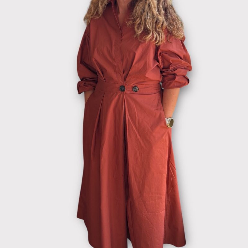La Rouge Pia Dress Terracotta