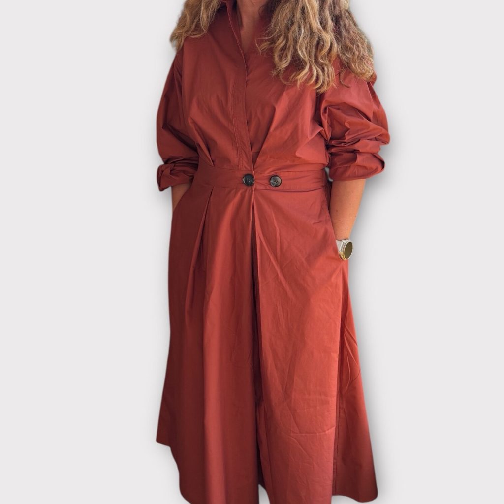 La Rouge Pia Dress Terracotta