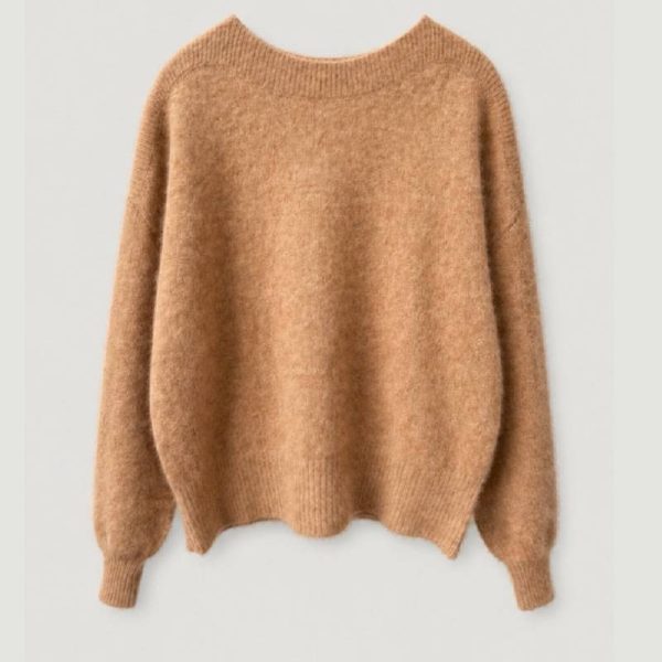 Six Ames Malou Sweater Creme Brulee Beige