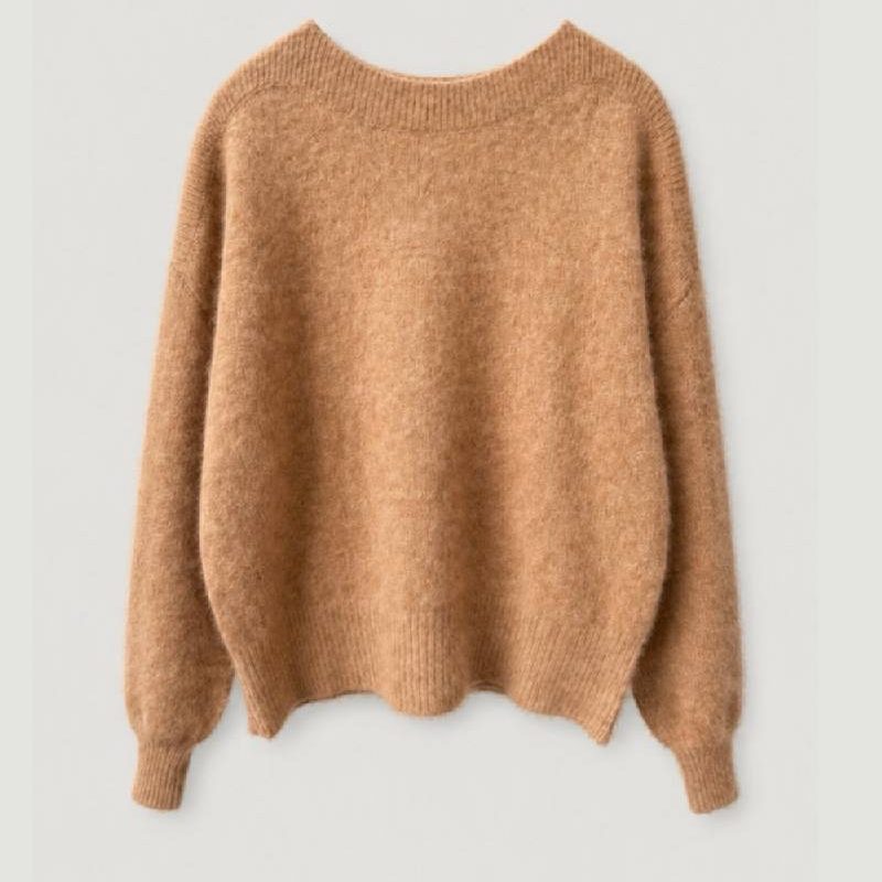Six Ames Malou Sweater Creme Brulee Beige