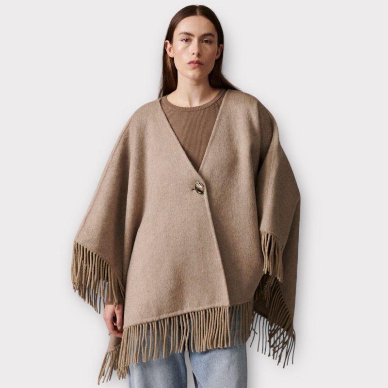day sybil fringes double faced wool