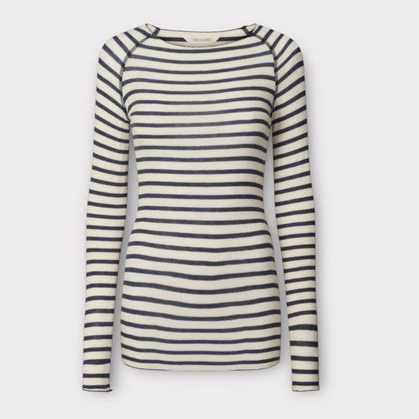 gai & lisva amalie blue denim stripe