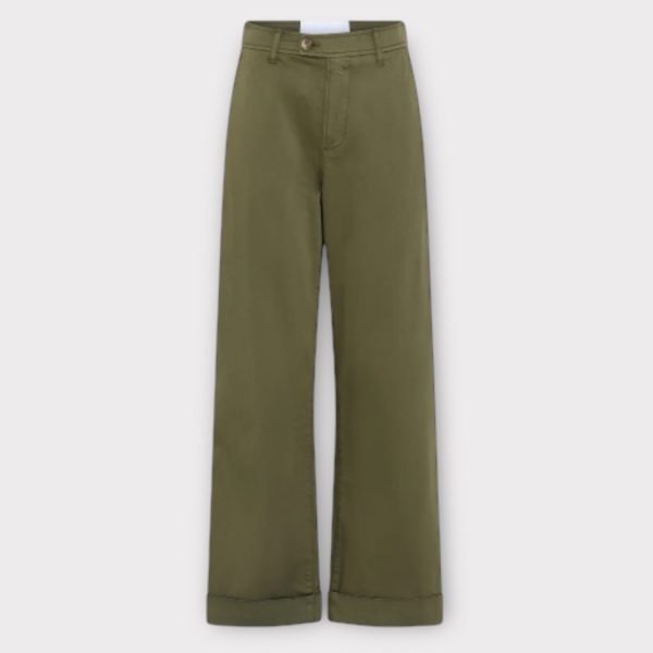 la rouge gry pants army green