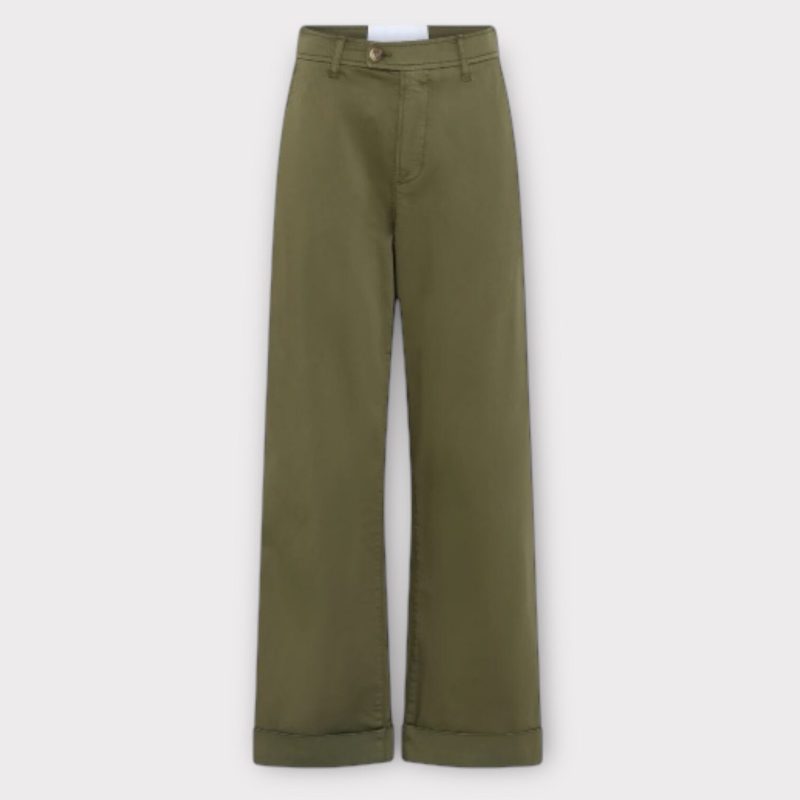 la rouge gry pants army green