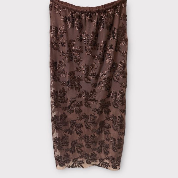 palliet skirt mocca brown