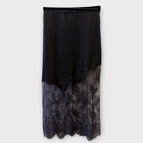 skirt w lace black