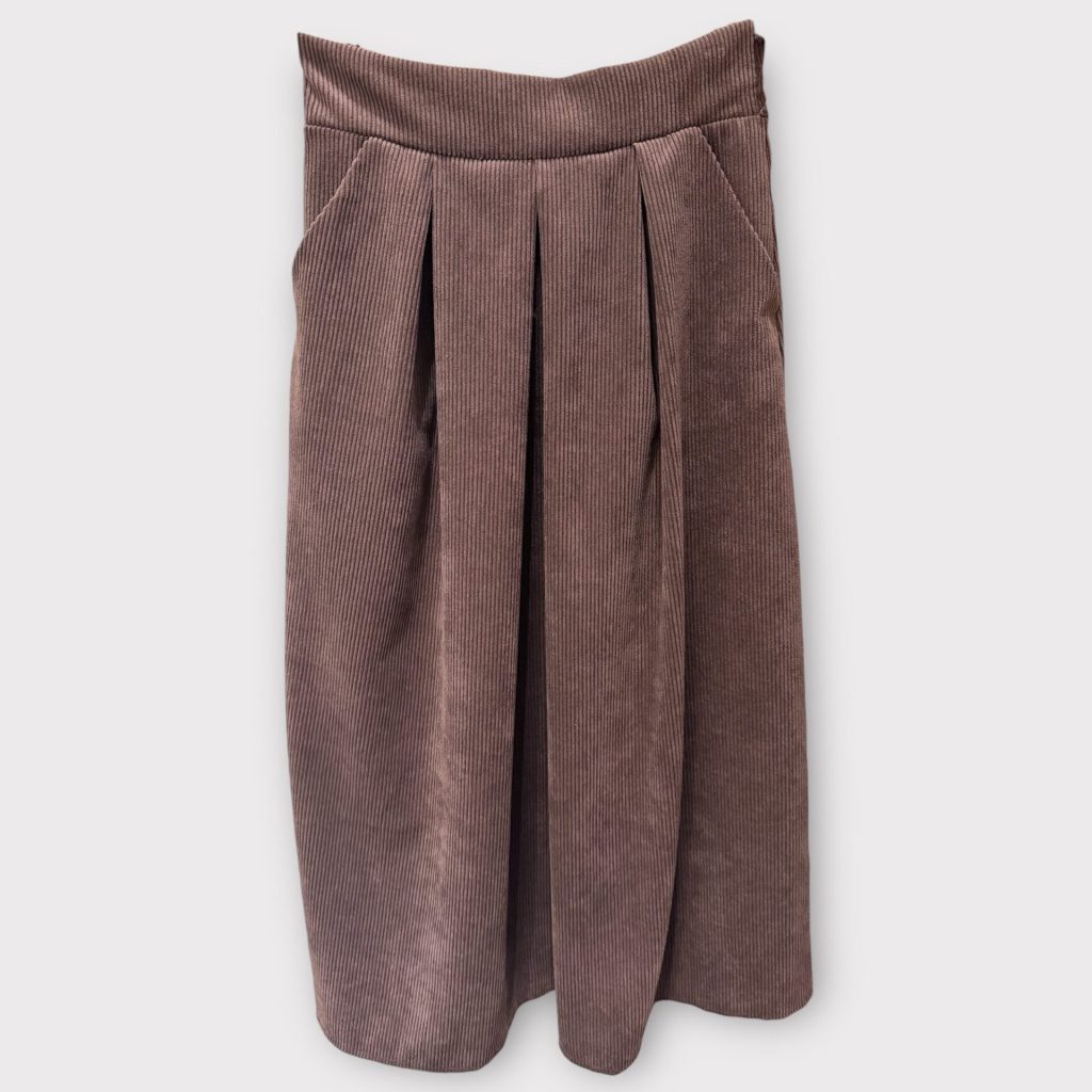 fløjlsnederdel choco