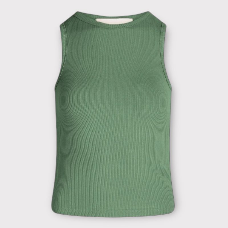la rouge slisa singlet faded green