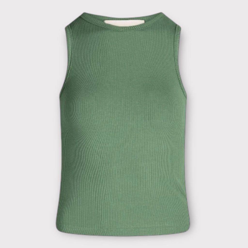 la rouge slisa singlet faded green