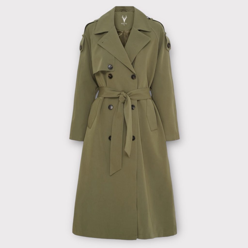 Notyz Rain Trenchcoat Dusty Olive