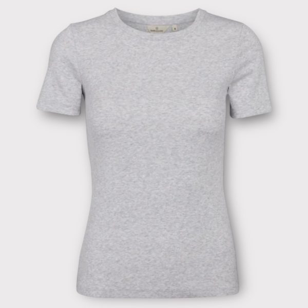 basic apparel ludmilla o-neck grey mlg