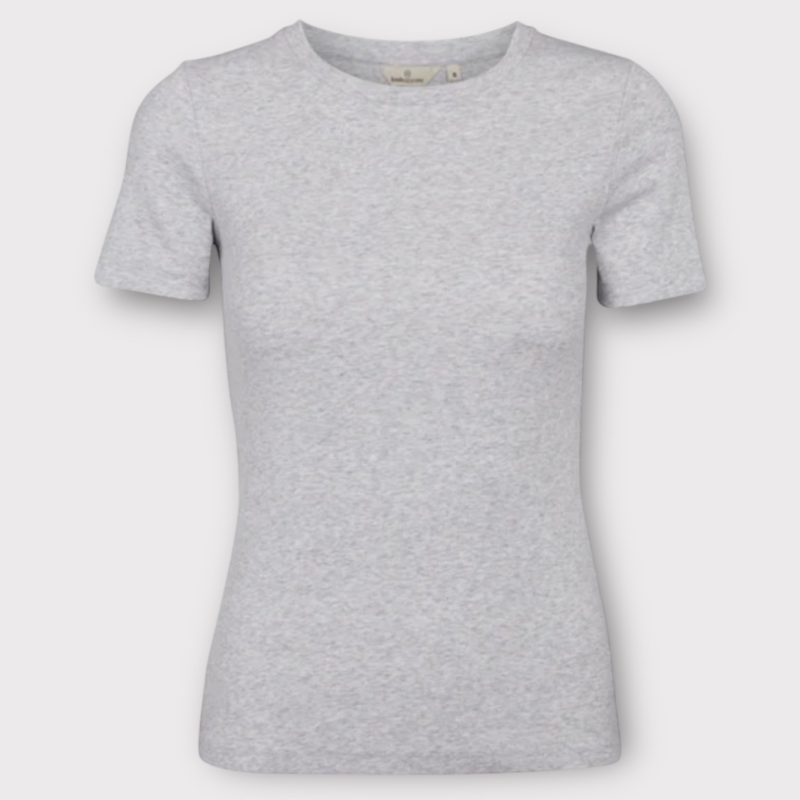 basic apparel ludmilla o-neck grey mlg