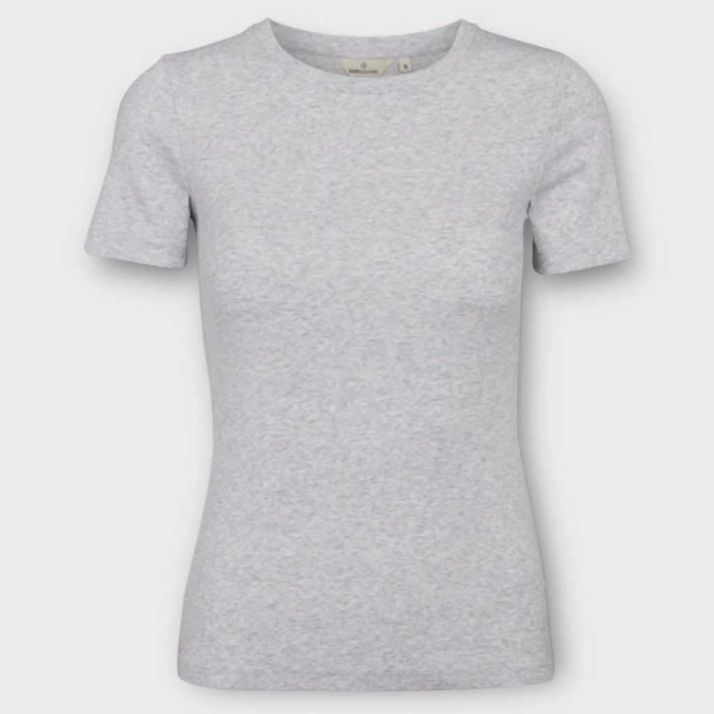 basic apparel ludmilla o-neck grey mlg