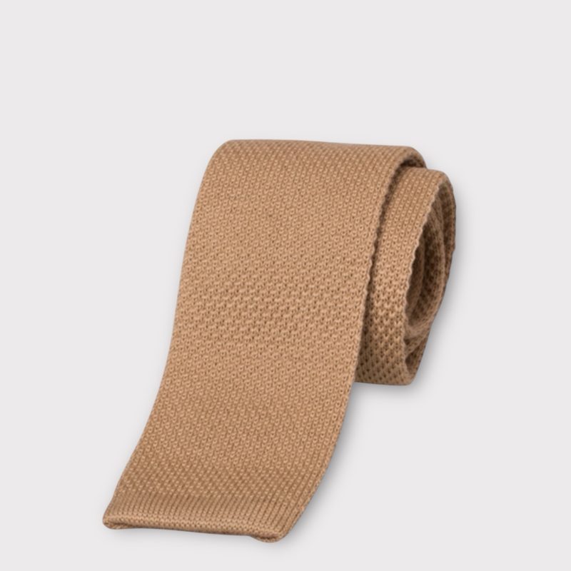 strikket slips camel