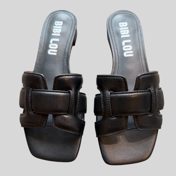 bibi lou flat sandal black