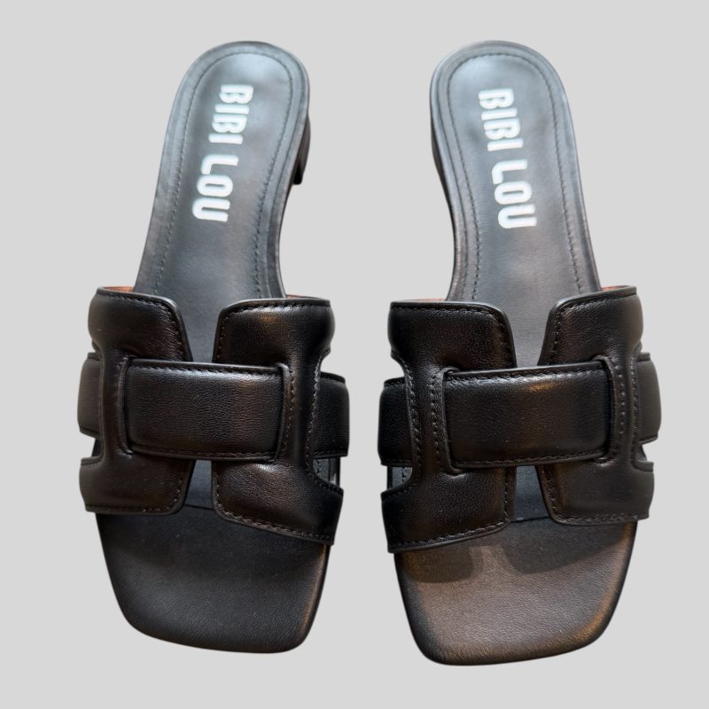 bibi lou flat sandal black