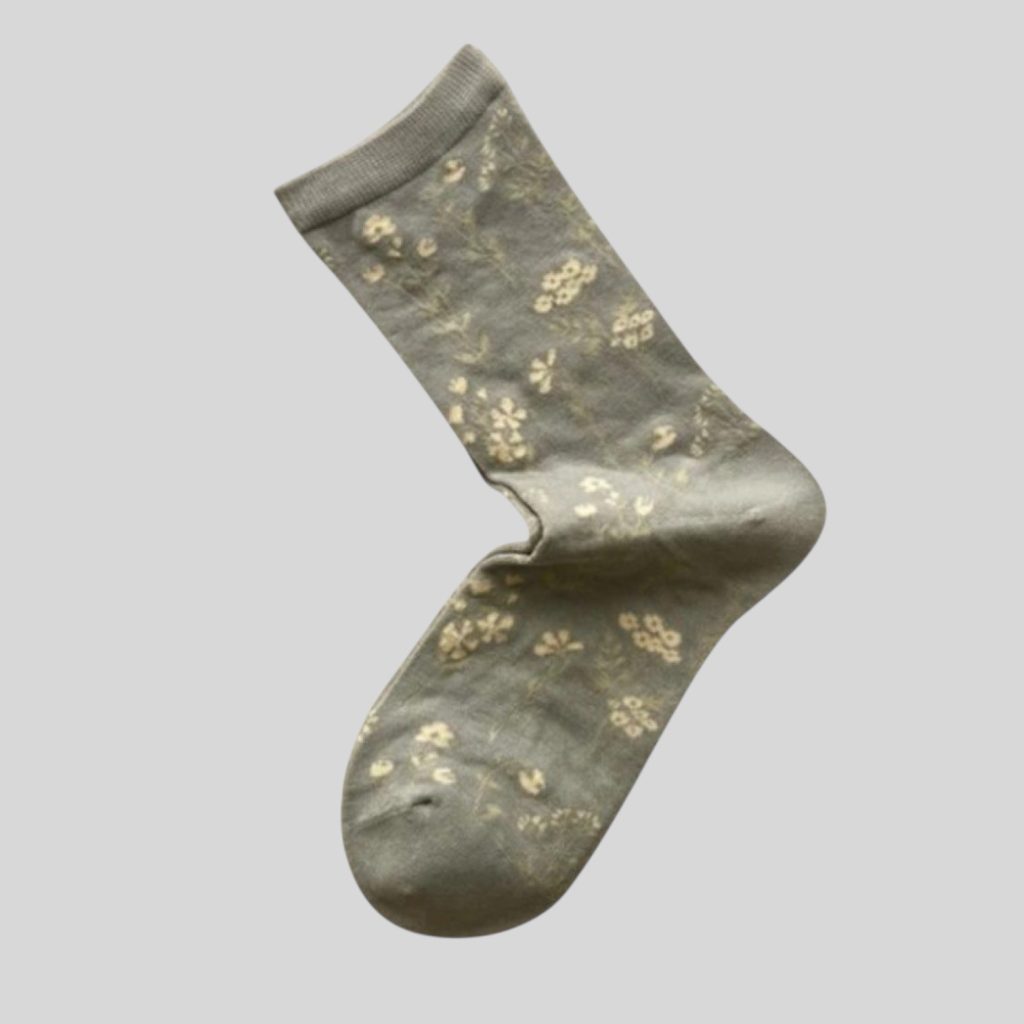 plisse dotta sock grey