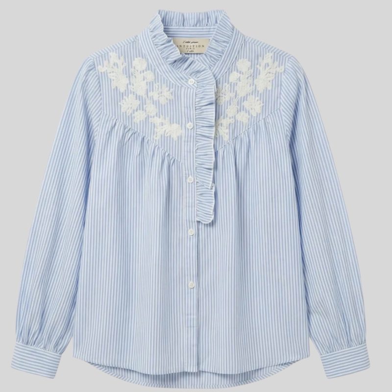 striped shirt embroidery