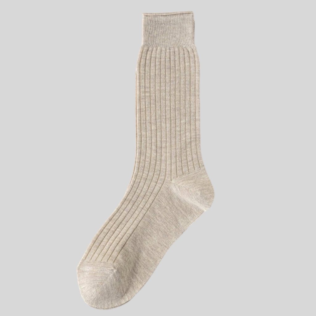 Plisse MARGO BAMBOO COTTON Sock Beige